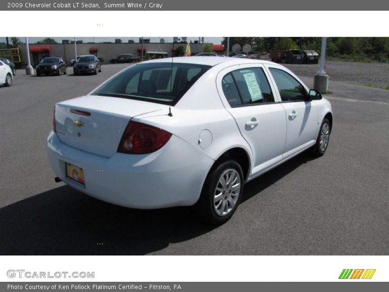 Summit White / Gray 2009 Chevrolet Cobalt LT Sedan