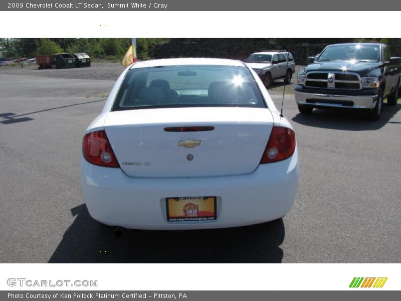 Summit White / Gray 2009 Chevrolet Cobalt LT Sedan