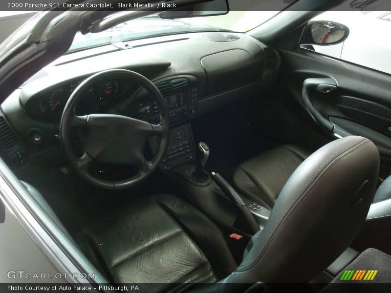 Black Metallic / Black 2000 Porsche 911 Carrera Cabriolet