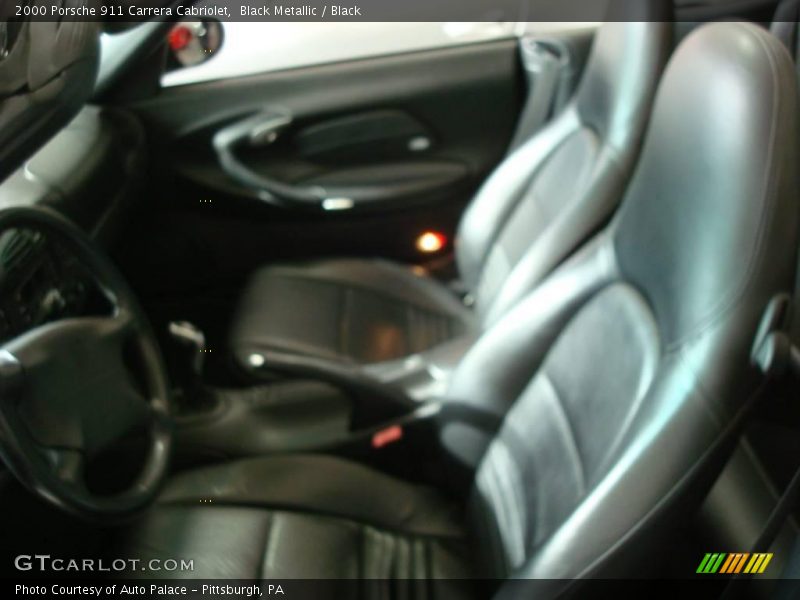 Black Metallic / Black 2000 Porsche 911 Carrera Cabriolet