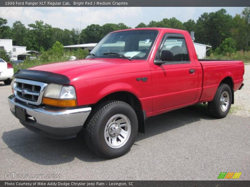 Bright Red / Medium Graphite 1999 Ford Ranger XLT Regular Cab