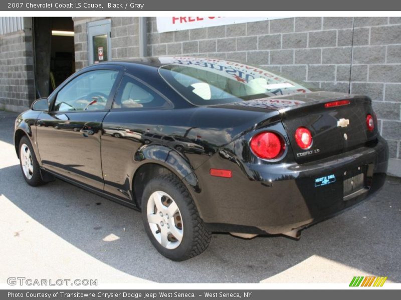 Black / Gray 2007 Chevrolet Cobalt LS Coupe