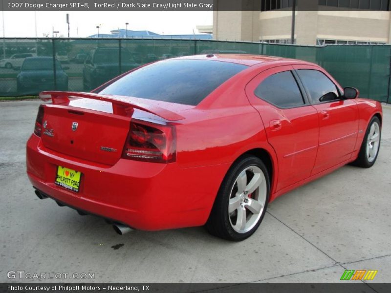TorRed / Dark Slate Gray/Light Slate Gray 2007 Dodge Charger SRT-8