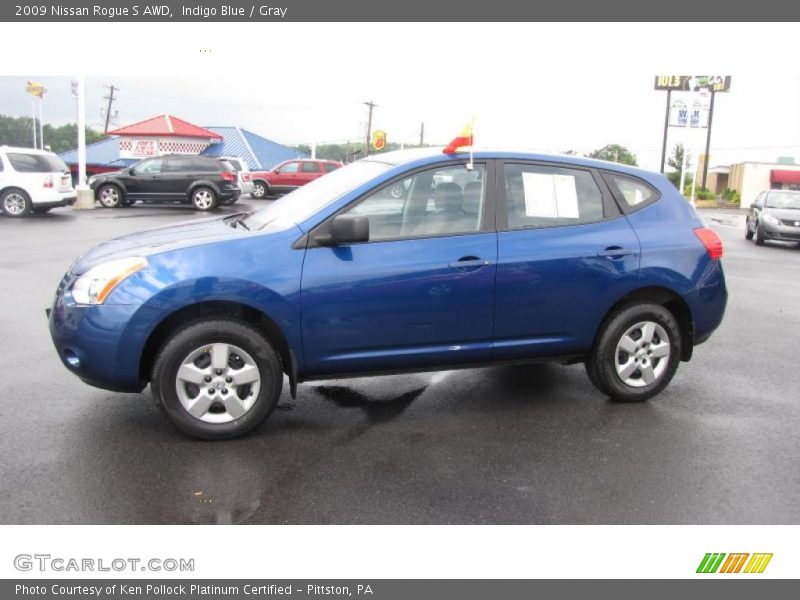 Indigo Blue / Gray 2009 Nissan Rogue S AWD