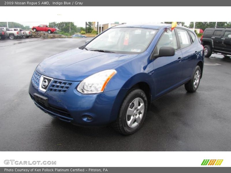Indigo Blue / Gray 2009 Nissan Rogue S AWD