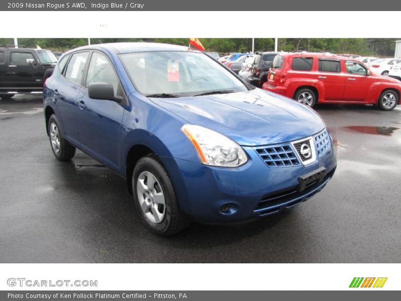 Indigo Blue / Gray 2009 Nissan Rogue S AWD