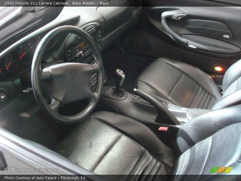 Black Metallic / Black 2000 Porsche 911 Carrera Cabriolet