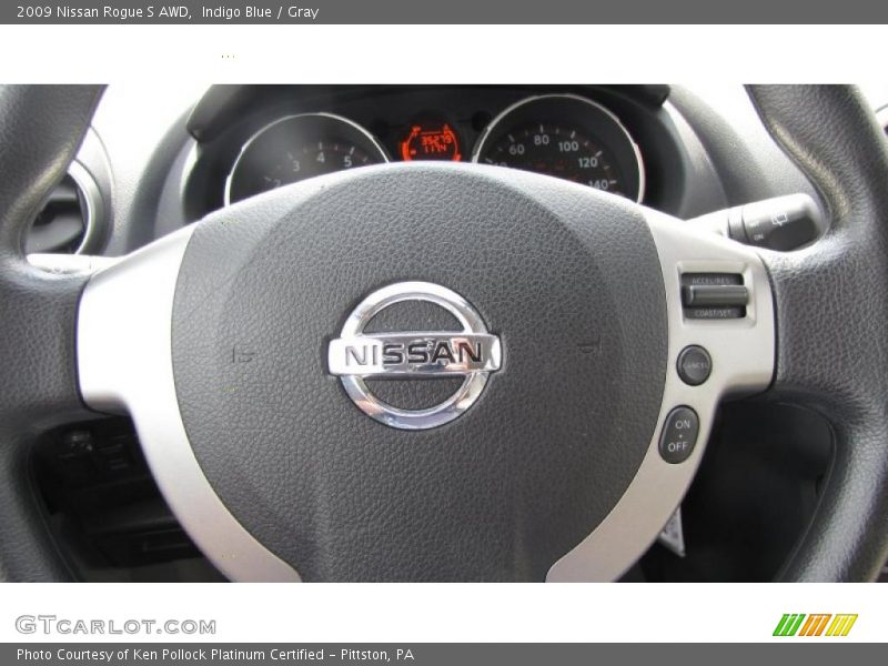 Indigo Blue / Gray 2009 Nissan Rogue S AWD