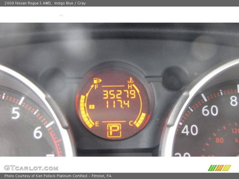 Indigo Blue / Gray 2009 Nissan Rogue S AWD