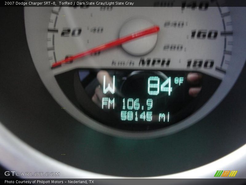 TorRed / Dark Slate Gray/Light Slate Gray 2007 Dodge Charger SRT-8