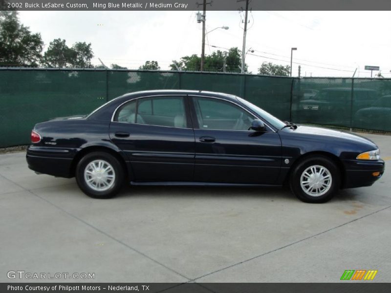Ming Blue Metallic / Medium Gray 2002 Buick LeSabre Custom