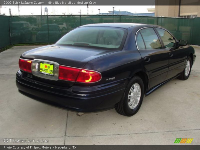 Ming Blue Metallic / Medium Gray 2002 Buick LeSabre Custom