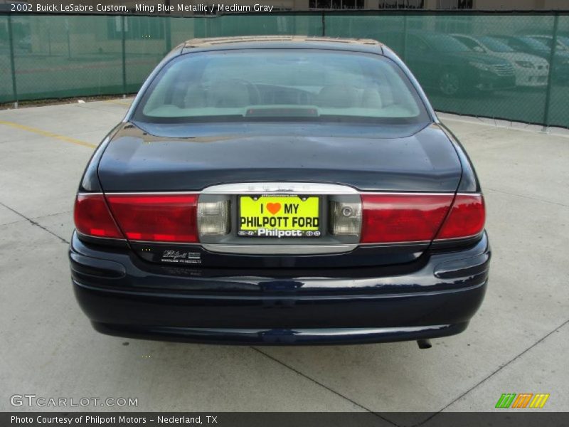 Ming Blue Metallic / Medium Gray 2002 Buick LeSabre Custom