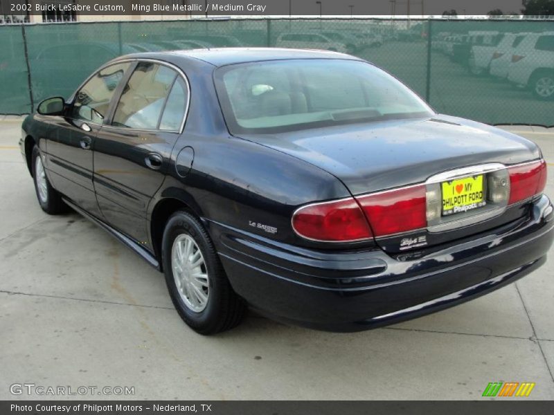 Ming Blue Metallic / Medium Gray 2002 Buick LeSabre Custom