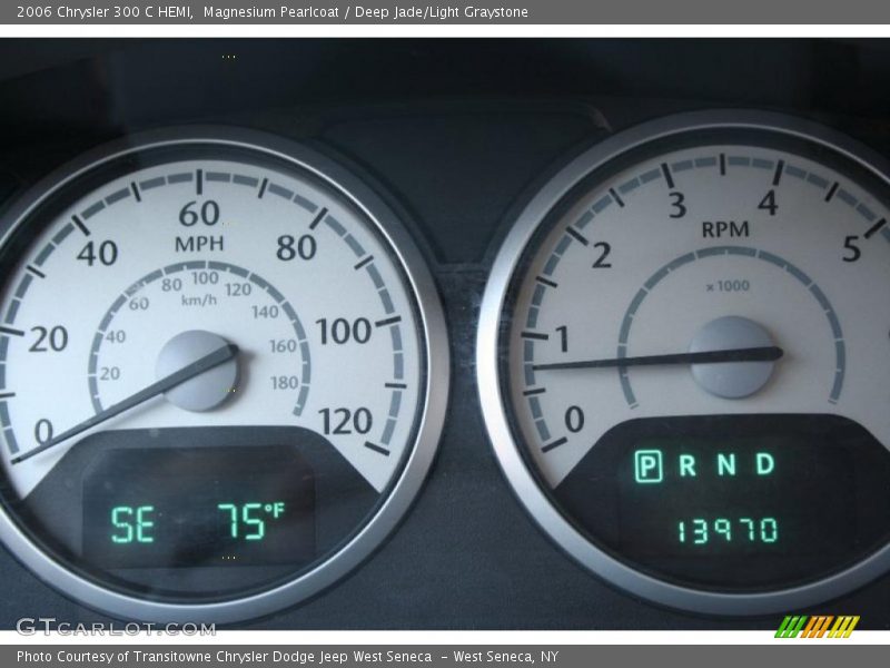 Magnesium Pearlcoat / Deep Jade/Light Graystone 2006 Chrysler 300 C HEMI