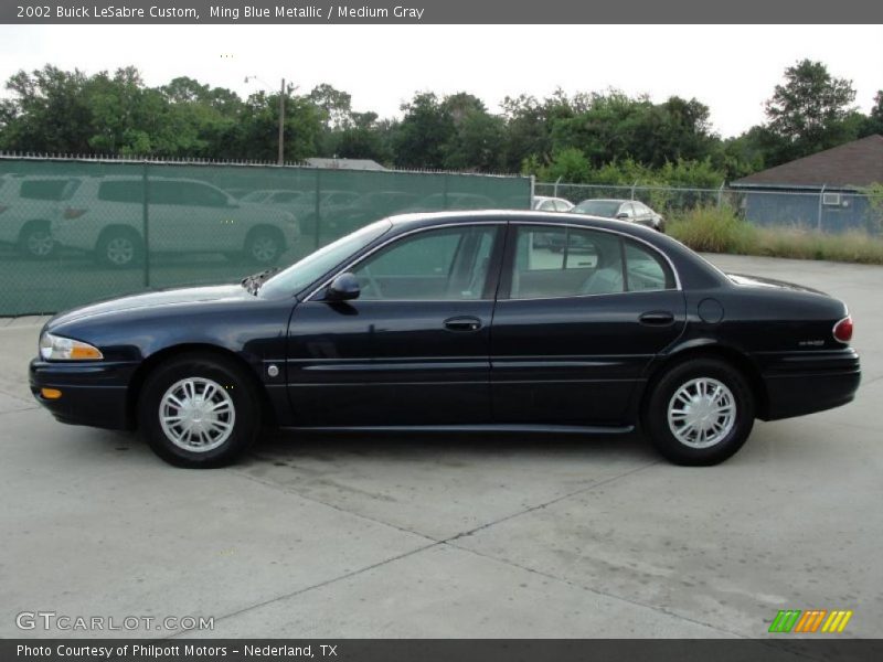 Ming Blue Metallic / Medium Gray 2002 Buick LeSabre Custom