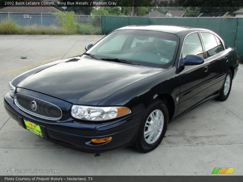 Ming Blue Metallic / Medium Gray 2002 Buick LeSabre Custom