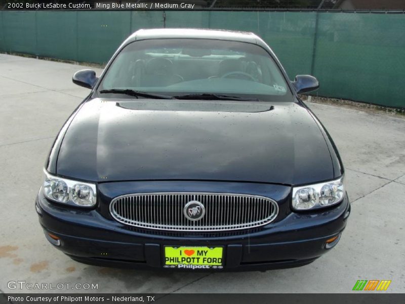 Ming Blue Metallic / Medium Gray 2002 Buick LeSabre Custom