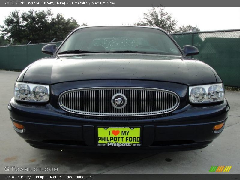 Ming Blue Metallic / Medium Gray 2002 Buick LeSabre Custom