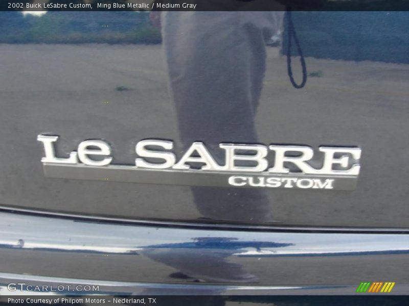 Ming Blue Metallic / Medium Gray 2002 Buick LeSabre Custom