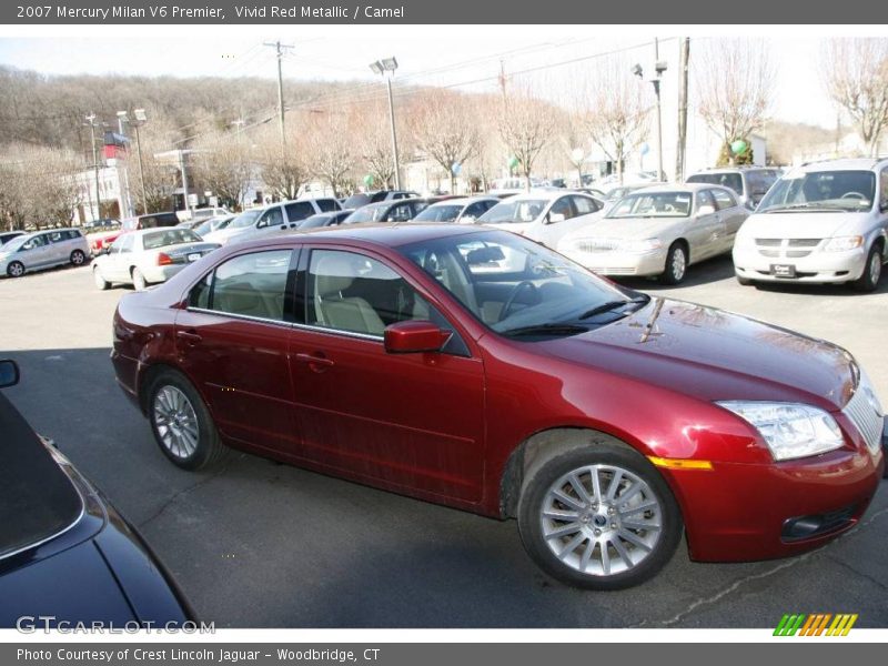 Vivid Red Metallic / Camel 2007 Mercury Milan V6 Premier