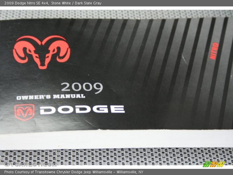 Stone White / Dark Slate Gray 2009 Dodge Nitro SE 4x4