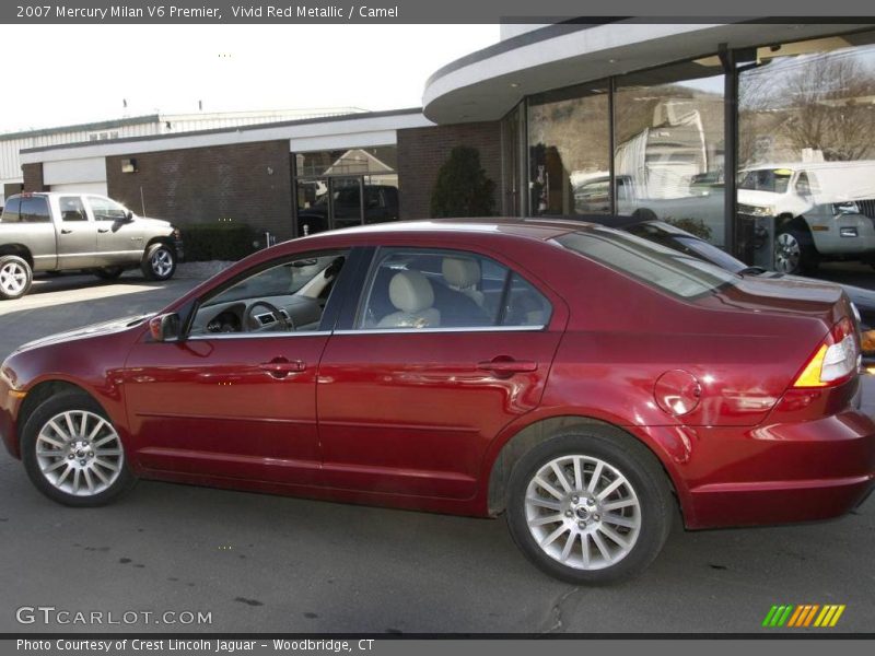 Vivid Red Metallic / Camel 2007 Mercury Milan V6 Premier