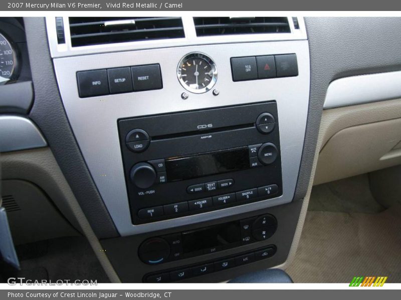Vivid Red Metallic / Camel 2007 Mercury Milan V6 Premier