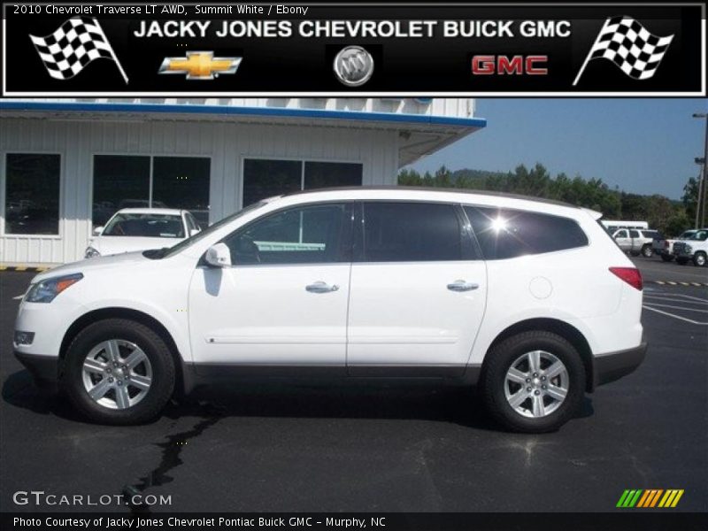 Summit White / Ebony 2010 Chevrolet Traverse LT AWD