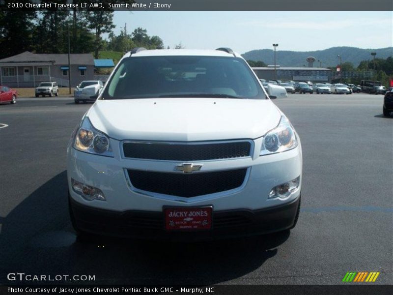 Summit White / Ebony 2010 Chevrolet Traverse LT AWD