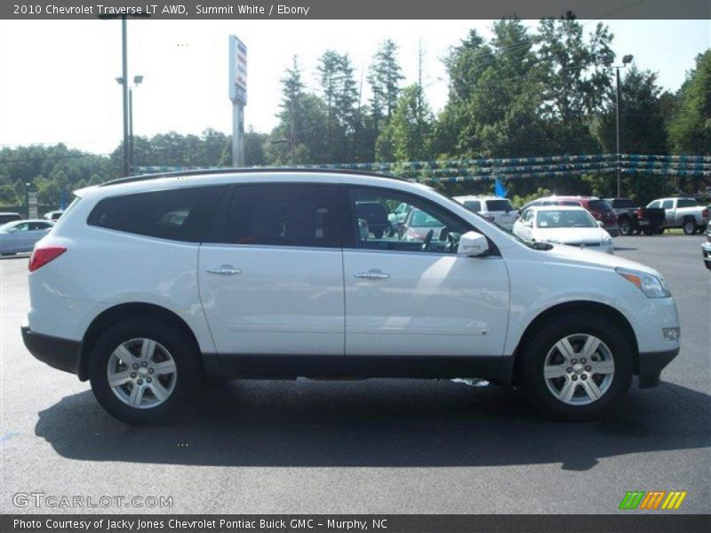 Summit White / Ebony 2010 Chevrolet Traverse LT AWD