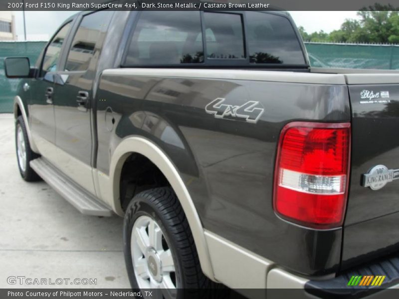 Dark Stone Metallic / Castano Brown Leather 2007 Ford F150 King Ranch SuperCrew 4x4