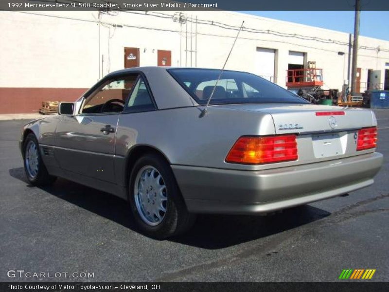 Smoke Silver Metallic / Parchment 1992 Mercedes-Benz SL 500 Roadster