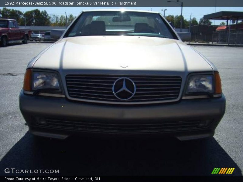 Smoke Silver Metallic / Parchment 1992 Mercedes-Benz SL 500 Roadster
