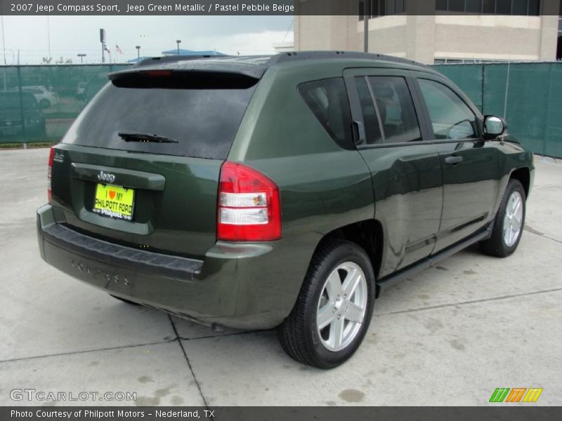 Jeep Green Metallic / Pastel Pebble Beige 2007 Jeep Compass Sport