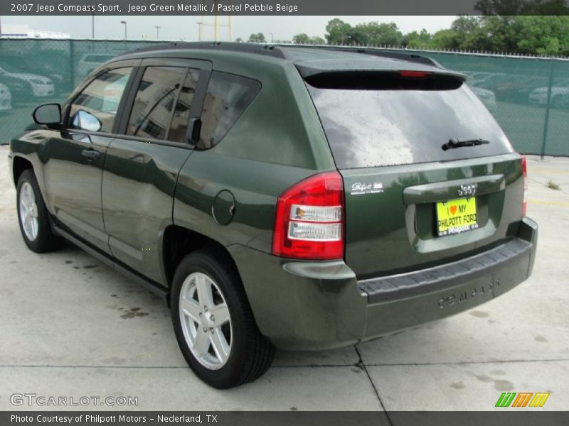 Jeep Green Metallic / Pastel Pebble Beige 2007 Jeep Compass Sport