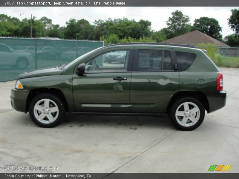 Jeep Green Metallic / Pastel Pebble Beige 2007 Jeep Compass Sport