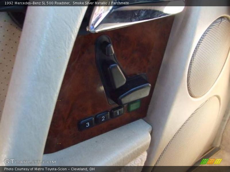 Smoke Silver Metallic / Parchment 1992 Mercedes-Benz SL 500 Roadster