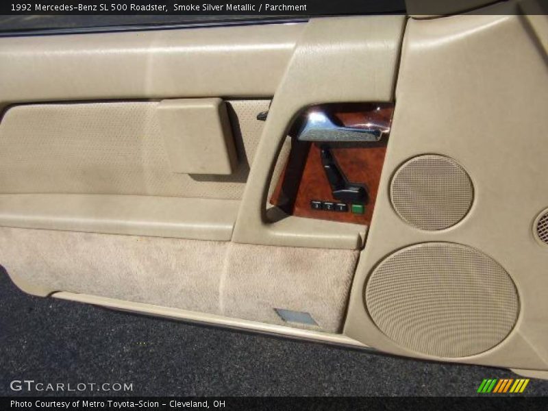 Smoke Silver Metallic / Parchment 1992 Mercedes-Benz SL 500 Roadster