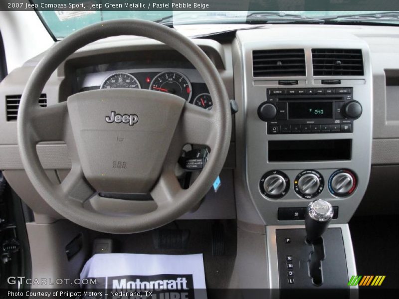 Jeep Green Metallic / Pastel Pebble Beige 2007 Jeep Compass Sport