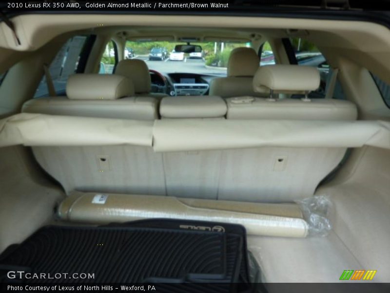 Golden Almond Metallic / Parchment/Brown Walnut 2010 Lexus RX 350 AWD