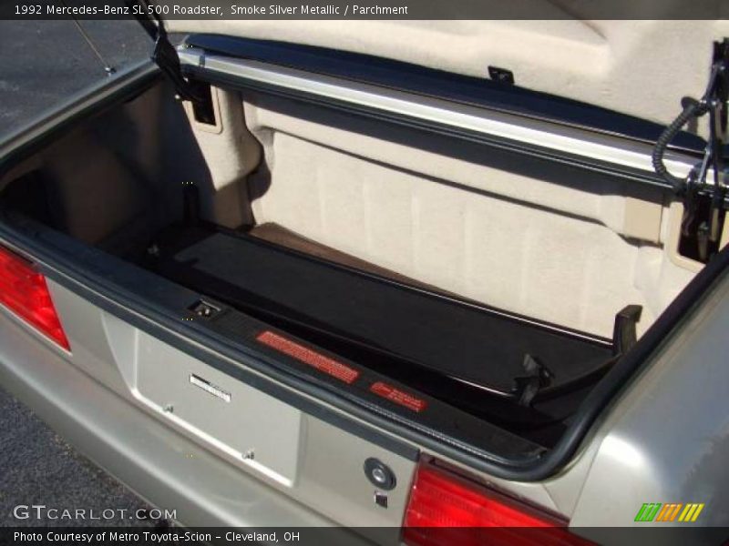 Smoke Silver Metallic / Parchment 1992 Mercedes-Benz SL 500 Roadster