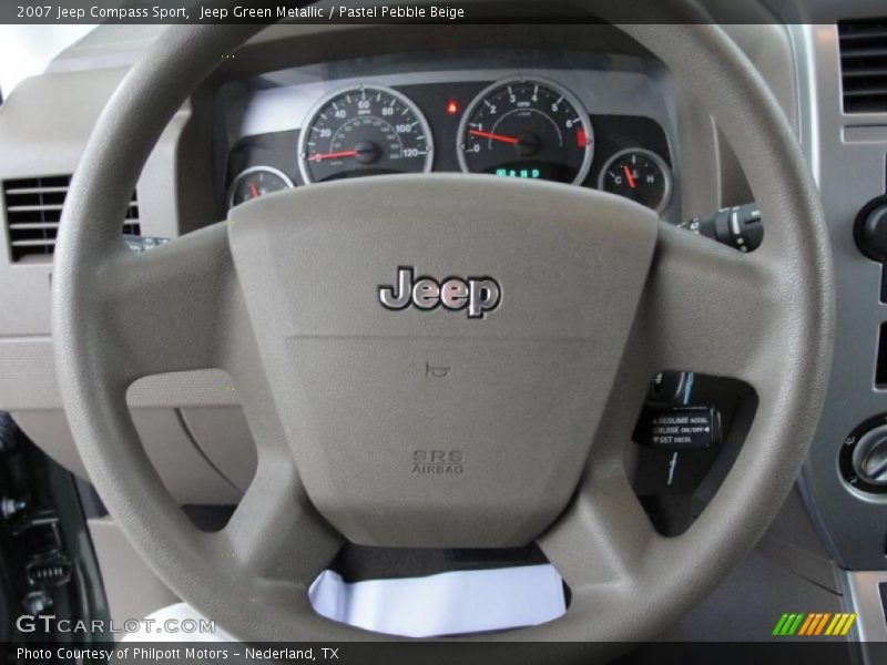 Jeep Green Metallic / Pastel Pebble Beige 2007 Jeep Compass Sport