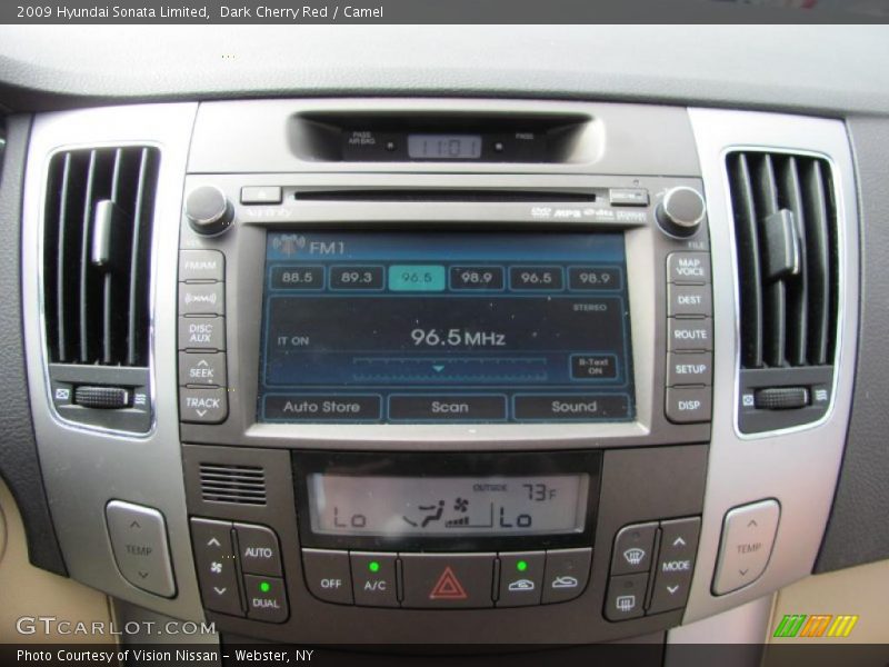 Dark Cherry Red / Camel 2009 Hyundai Sonata Limited