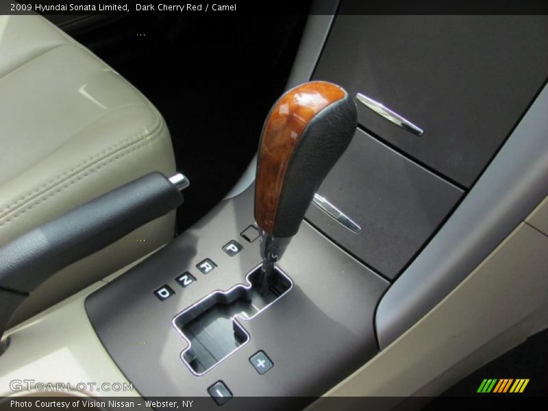 Dark Cherry Red / Camel 2009 Hyundai Sonata Limited