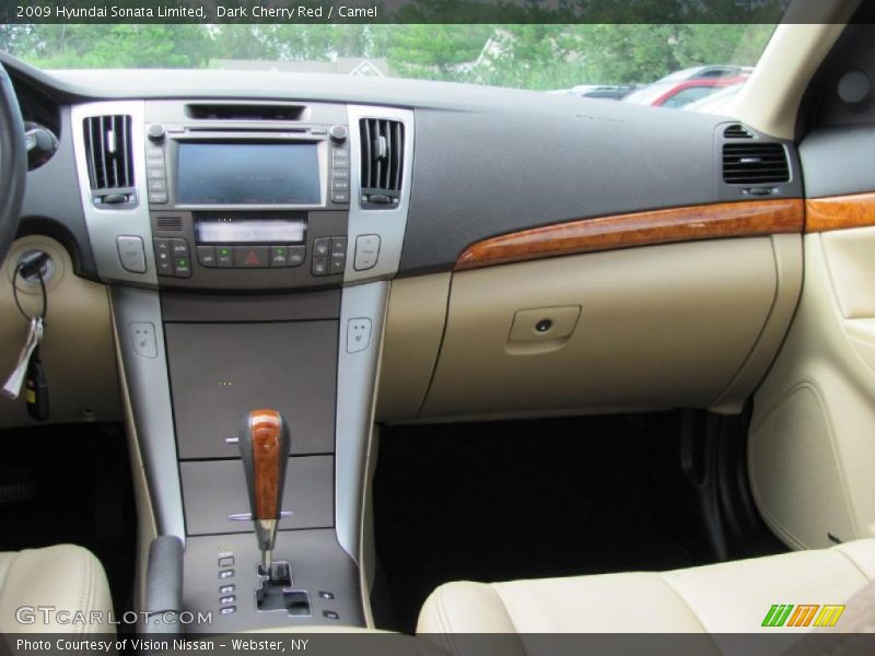 Dark Cherry Red / Camel 2009 Hyundai Sonata Limited