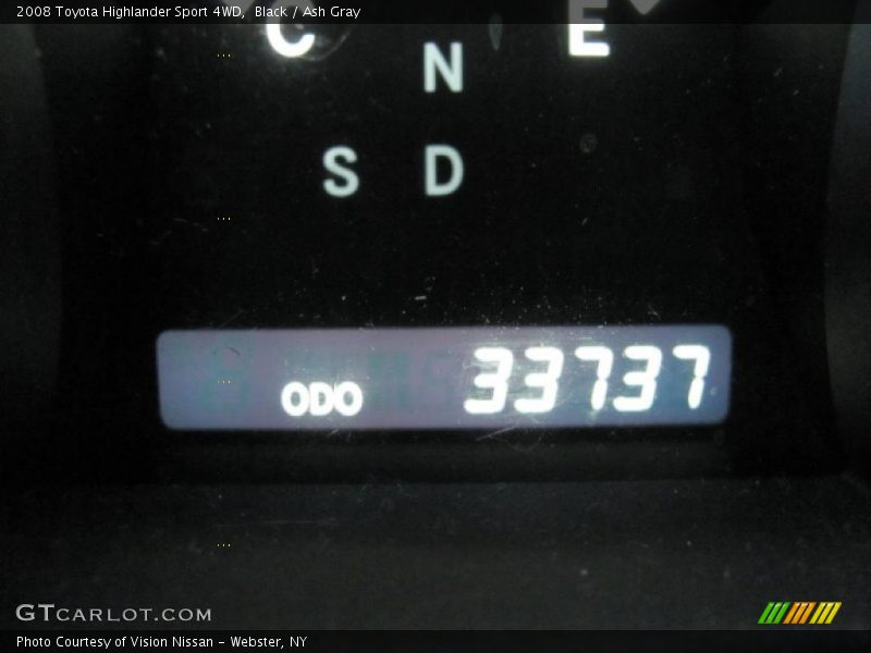 Black / Ash Gray 2008 Toyota Highlander Sport 4WD