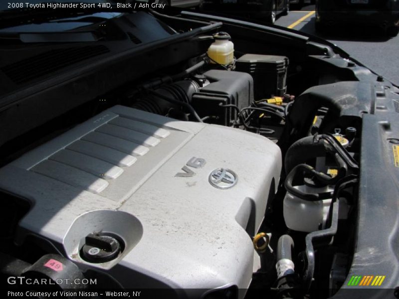 Black / Ash Gray 2008 Toyota Highlander Sport 4WD
