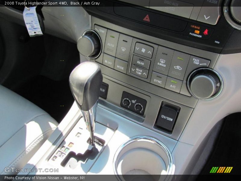 Black / Ash Gray 2008 Toyota Highlander Sport 4WD