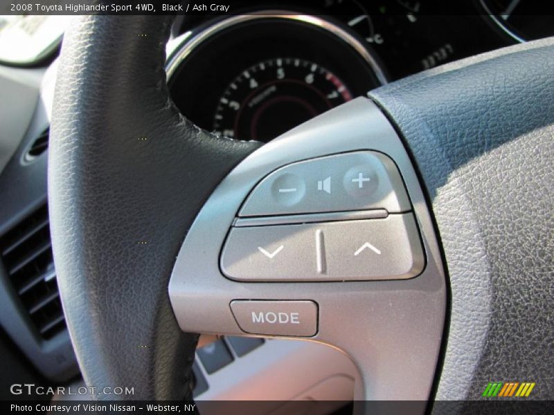 Black / Ash Gray 2008 Toyota Highlander Sport 4WD
